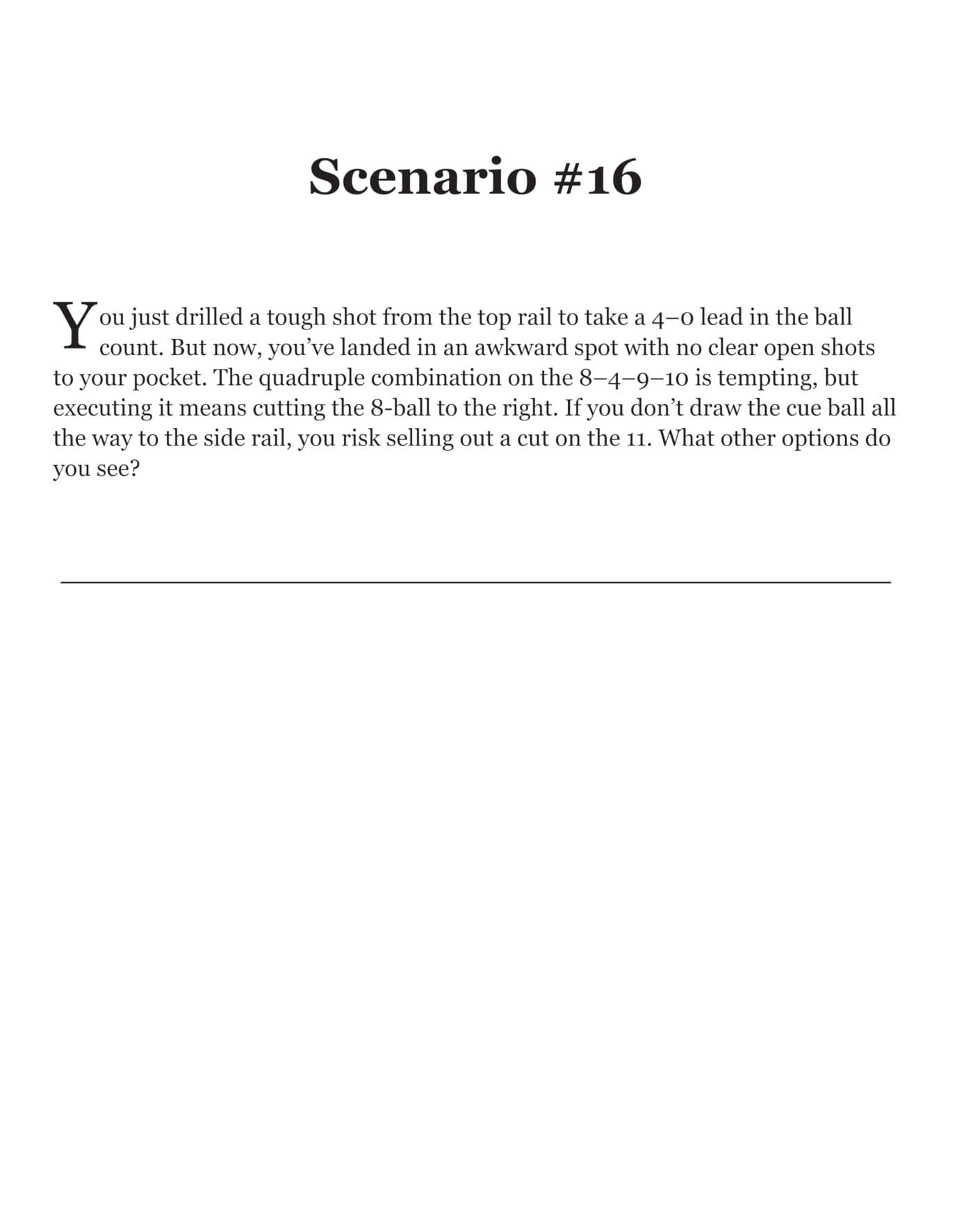 Descriptions that frame risk/reward